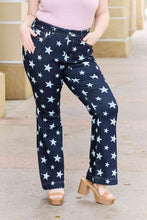 Load image into Gallery viewer, Judy Blue Janelle Full Size High Waist Star Print Flare Jeans