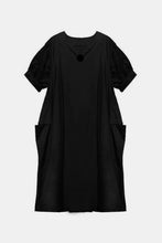 Load image into Gallery viewer, One-Button Midi Dress with Pockets