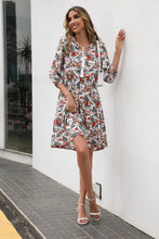 Load image into Gallery viewer, Floral Tie Neck Babydoll Dress