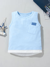 Load image into Gallery viewer, Kids Round Neck Tank and Striped Shorts Set