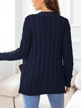 Load image into Gallery viewer, Button Down Cable-Knit Cardigan
