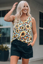 Load image into Gallery viewer, Sunflower Scoop Neck Tank