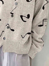 Load image into Gallery viewer, Dropped Shoulder Buttoned Cardigan