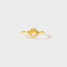 Load image into Gallery viewer, Sun Shape 18K Gold-Plated Ring