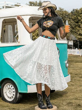 Load image into Gallery viewer, Embroidered Elastic Waist Skirt