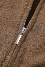 Load image into Gallery viewer, Zip Front Long Sleeve Cardigan