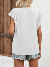 Load image into Gallery viewer, Notched Cap Sleeve T-Shirt