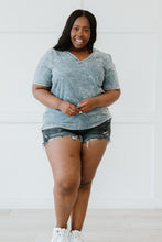 Load image into Gallery viewer, Sew In Love Summer Special Full Size Run Acid Wash Tee Shirt