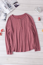 Load image into Gallery viewer, Button Up Drop Shoulder Top