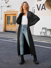 Load image into Gallery viewer, Full Size Collared Open Front Duster Cardigan