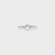 Load image into Gallery viewer, Inlaid Zircon Round Shape 925 Sterling Silver Ring