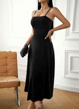 Load image into Gallery viewer, Spaghetti Strap Lace-Up Dress