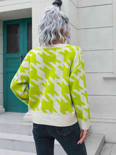 Load image into Gallery viewer, Houndstooth Button Down Cardigan