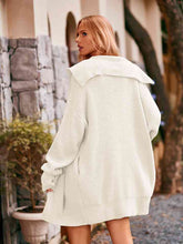 Load image into Gallery viewer, Dropped Shoulder Long Sleeve Cardigan