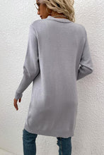 Load image into Gallery viewer, Open Front Long Sleeve Cardigan with Pockets