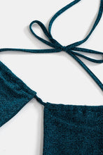 Load image into Gallery viewer, Glitter Crisscross Tube Top and Ruched Skirt Set