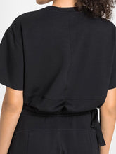 Load image into Gallery viewer, Drawstring Hem Short Sleeve Sports T-Shirt