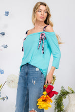 Load image into Gallery viewer, Celeste Full Size Tie-Strap Off-Shoulder Blouse

