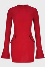 Load image into Gallery viewer, Mock Neck Long Sleeve Mini Dress
