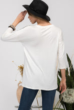 Load image into Gallery viewer, Celeste Full Size Front Leopard and Striped Print V-Neck T-Shirt
