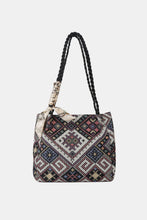 Load image into Gallery viewer, Braided Strap Polyester Tote Bag
