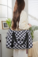 Load image into Gallery viewer, Zenana Checkered Multi-Pocket Travel Bag
