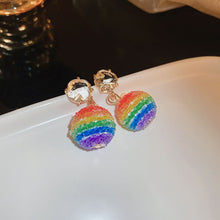 Load image into Gallery viewer, Contrast Crystal Bead Earrings
