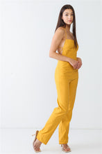 Load image into Gallery viewer, Doreli Group Backless Tied Spaghetti Strap Sleeveless Jumpsuit
