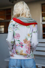 Load image into Gallery viewer, Blumin Apparel Full Size Floral Zip Up Hoodie
