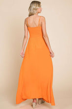 Load image into Gallery viewer, Culture Code Full Size Smocked Cami Maxi Dress with Pockets

