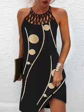 Load image into Gallery viewer, Printed Grecian Neck Mini Dress
