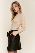 Load image into Gallery viewer, And The Why Half Button Round Neck Long Sleeve Bodysuit
