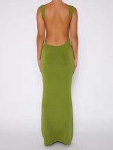 Load image into Gallery viewer, Backless Wide Strap Maxi Dress
