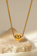 Load image into Gallery viewer, 18K Gold-Plated Round Shape Pendant Necklace
