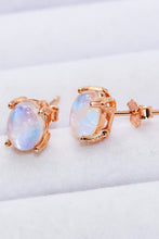 Load image into Gallery viewer, Natural Moonstone 4-Prong Stud Earrings
