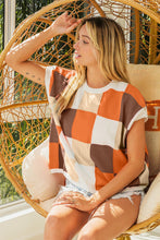 Load image into Gallery viewer, BiBi Color Block Checkered Sweater Vest
