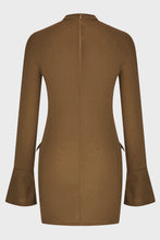Load image into Gallery viewer, Mock Neck Long Sleeve Mini Dress
