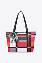 Load image into Gallery viewer, Adored Color Block Tie Detail PU Leather Tote Bag
