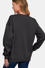 Load image into Gallery viewer, Zenana WEEKEND Round Neck Dropped Shoulder Sweatshirt
