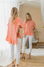 Load image into Gallery viewer, Sew In Love Round Neck Ruffled Top
