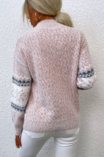 Load image into Gallery viewer, Snowflake Pattern Mock Neck Sweater
