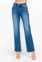 Load image into Gallery viewer, bytos Full Size Cat&#39;s Whiskers High Rise Straight Jeans
