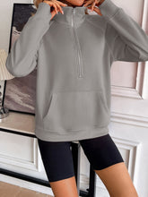 Load image into Gallery viewer, Ivy Lane Half Zip Raglan Sleeve Sweatshirt
