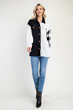 Load image into Gallery viewer, Celeste Full Size Plaid Contrast Button Up Shacket

