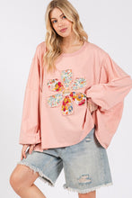 Load image into Gallery viewer, SAGE + FIG Flower Patch Dropped Shoulder Oversize Top
