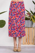 Load image into Gallery viewer, Celeste Full Size Floral A-Line Midi Skirt
