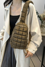 Load image into Gallery viewer, Quilted Nylon Crossbody  Bag
