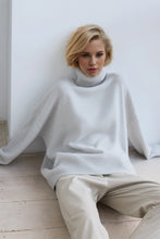Load image into Gallery viewer, Basic Bae Turtleneck Dropped Shoulder Long Sleeve Sweater
