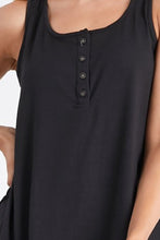 Load image into Gallery viewer, Ninexis Square Neck Half Button Tank
