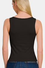 Load image into Gallery viewer, Zenana Square Neck Cropped Tank
